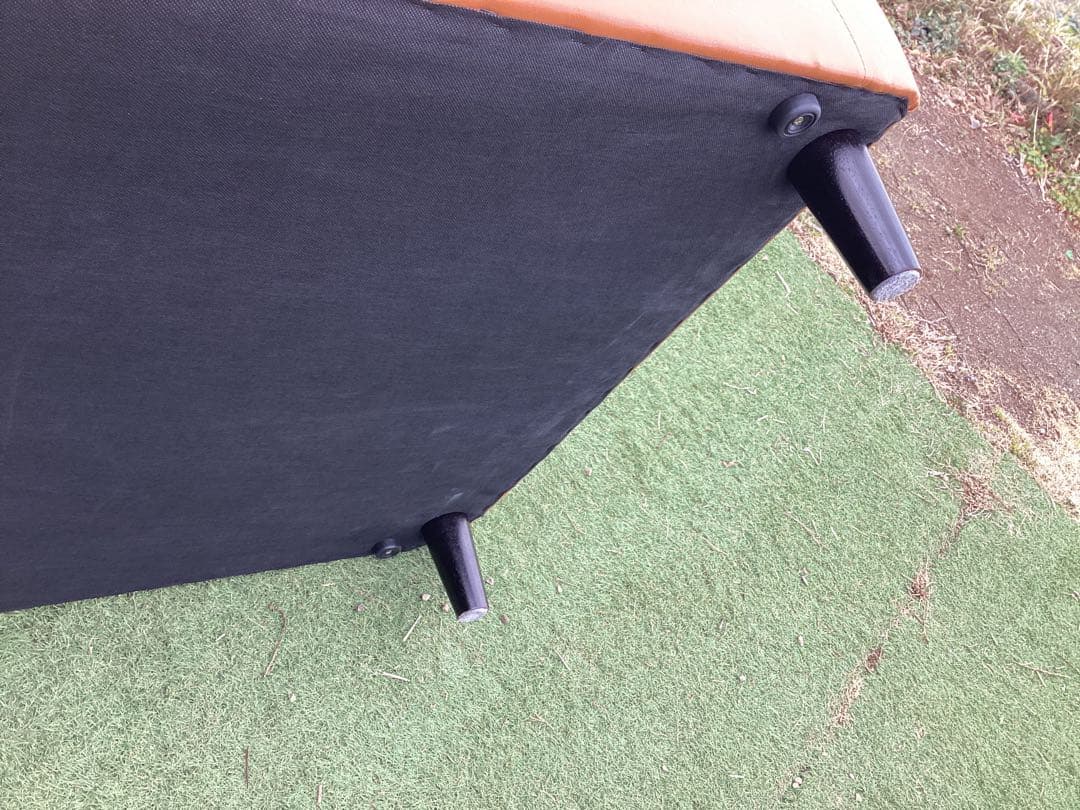 キャメル　2人掛け　ソファ　美品　椅子