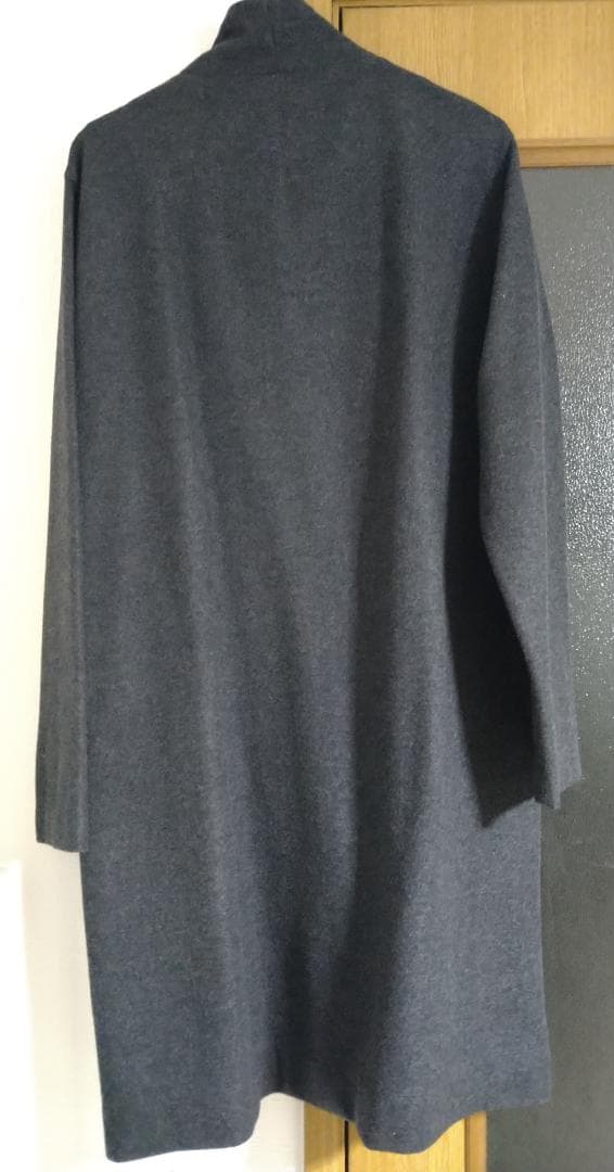 no control air ウールノーカラーコート グレー M ネストローブ