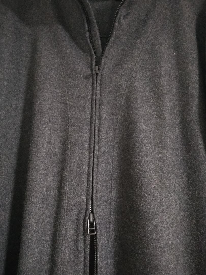 no control air ウールノーカラーコート グレー M ネストローブ