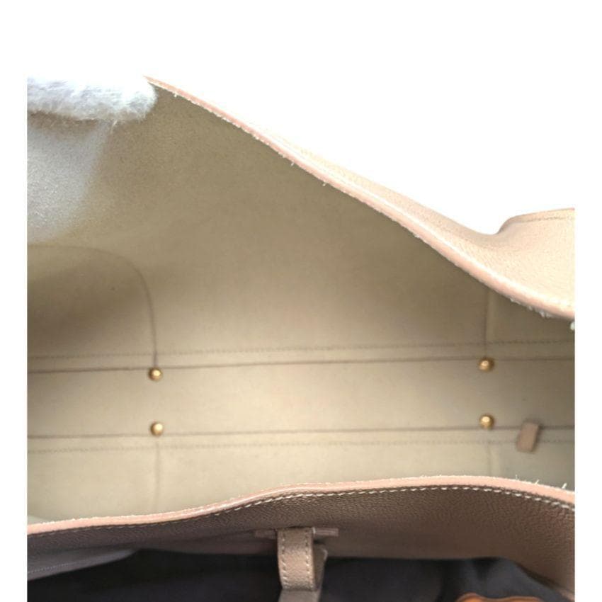 【極美品】TOD'S　Tタイムレス　ホーボー　ミディアム　ハンドバッグ　ベージュ