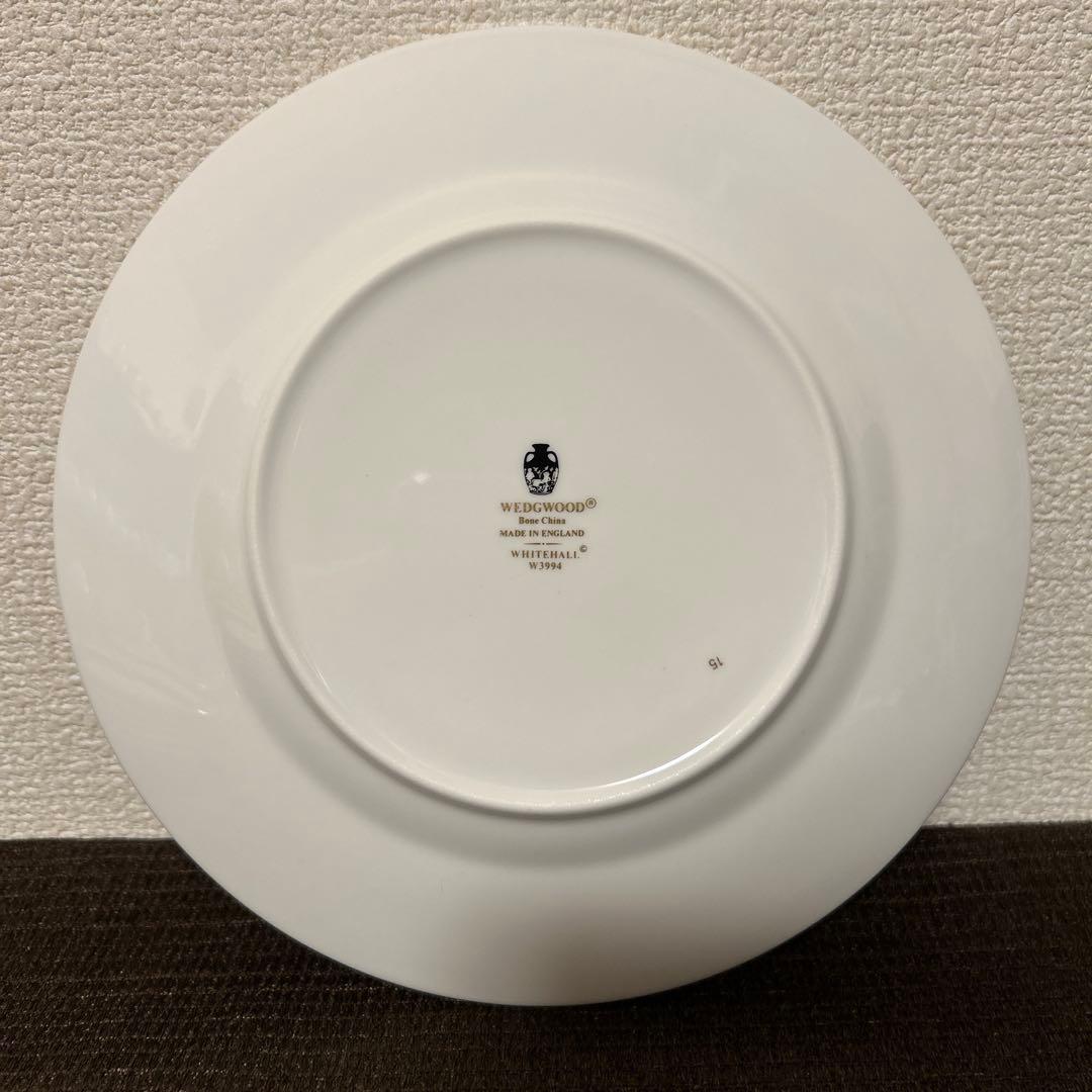ウェッジウッド　ホワイトホール　パウダールビー　デザートプレート　20.5cm
