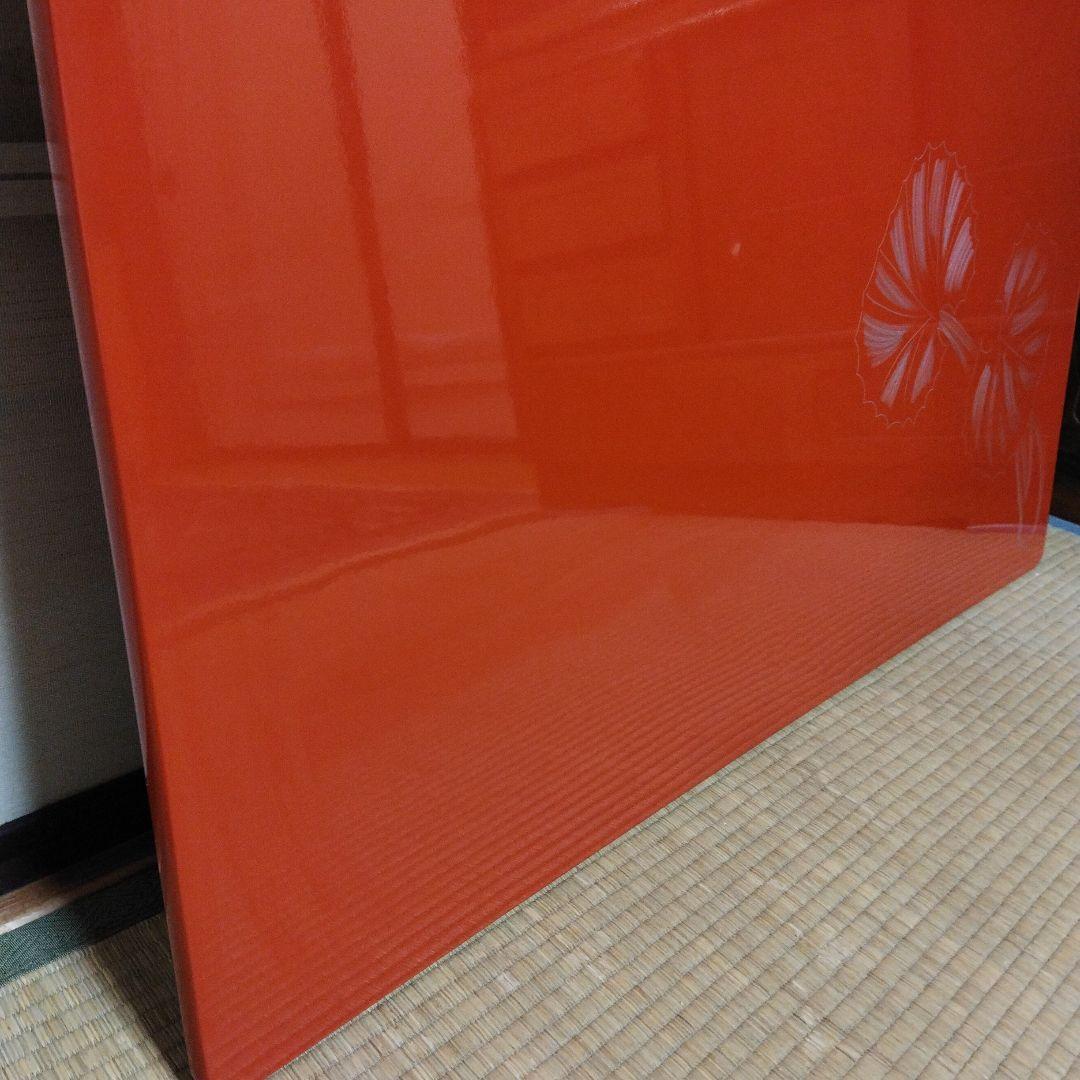 漆 こたつ やぐら 天板 正方形 赤 黒 座卓 大型