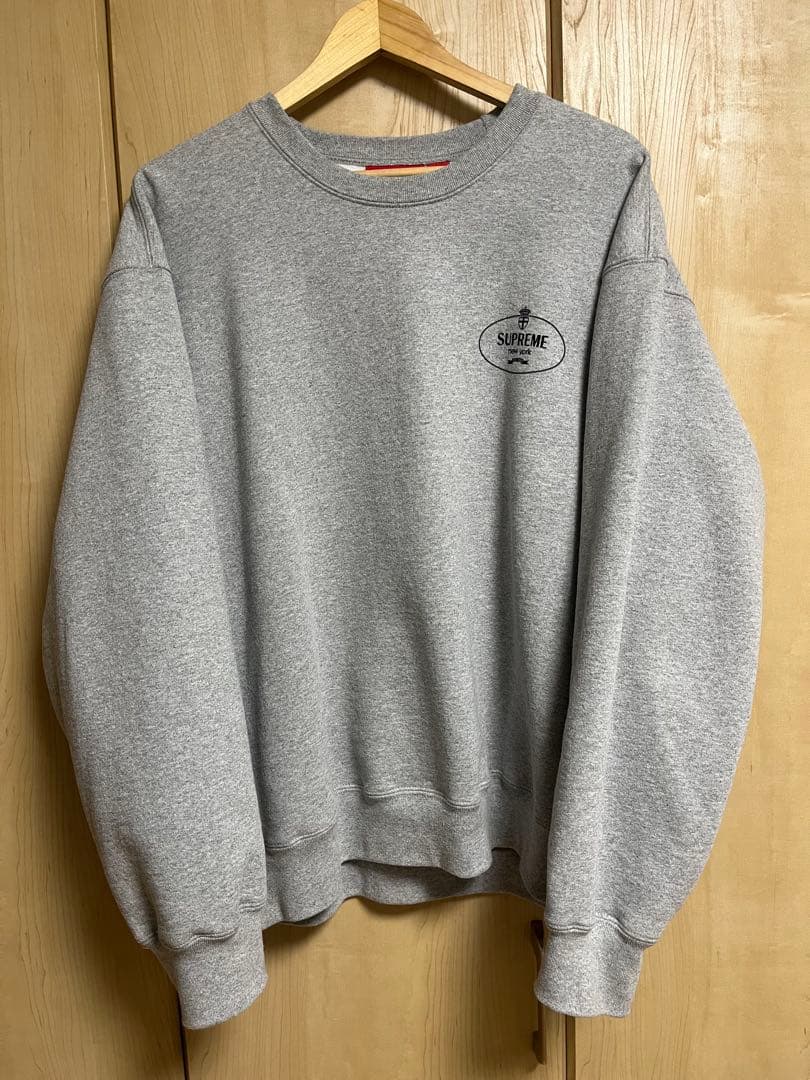 トップス Supreme Crest Crewneck \"Heather Grey\"