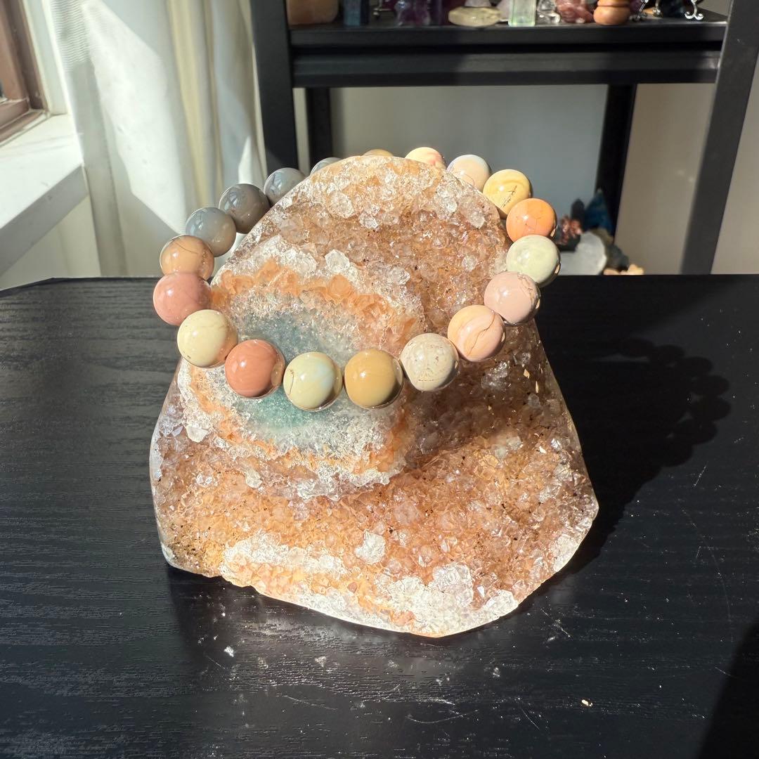 天然石アメジストの原石　置物　NO.100908