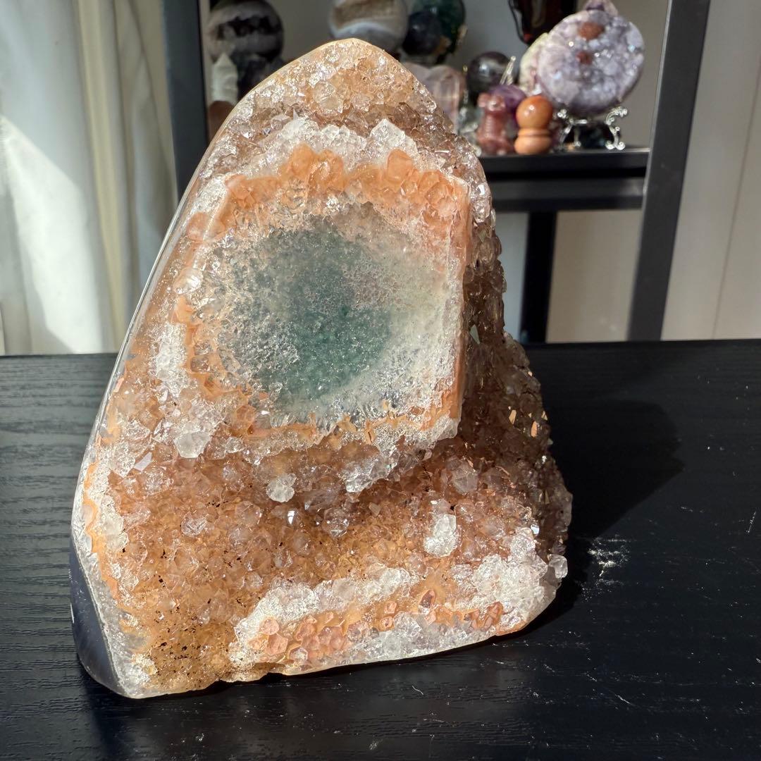 天然石アメジストの原石　置物　NO.100908