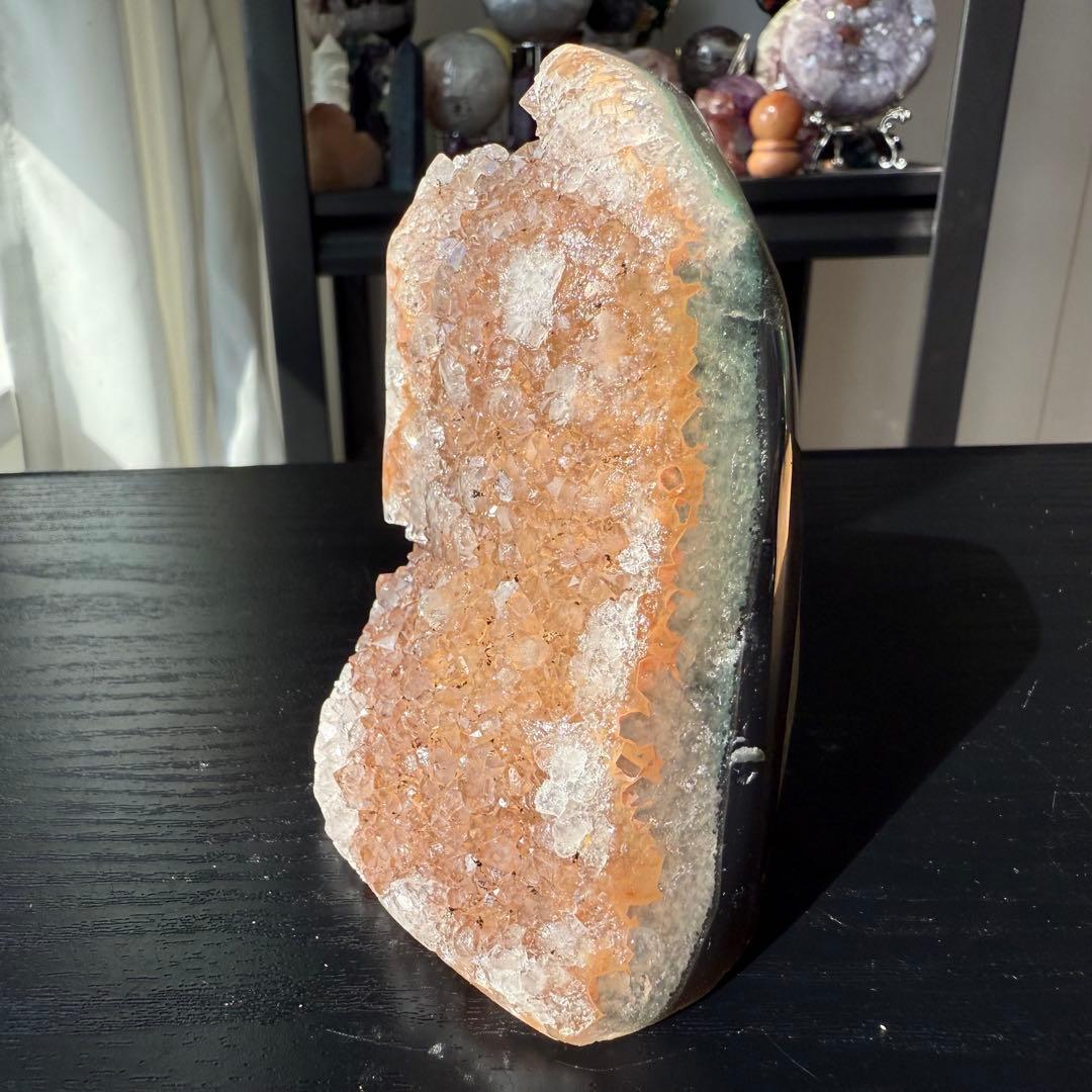 天然石アメジストの原石　置物　NO.100908