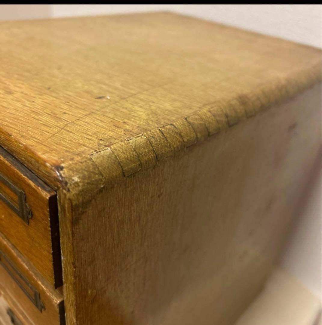 昭和レトロ 和モダン 木製 小引き出し ヴィンテージ アンティーク 古道具　5段