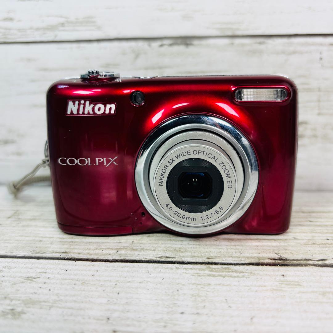 【動作良好】Nikon デジタルカメラCOOLPIX L23 レッド