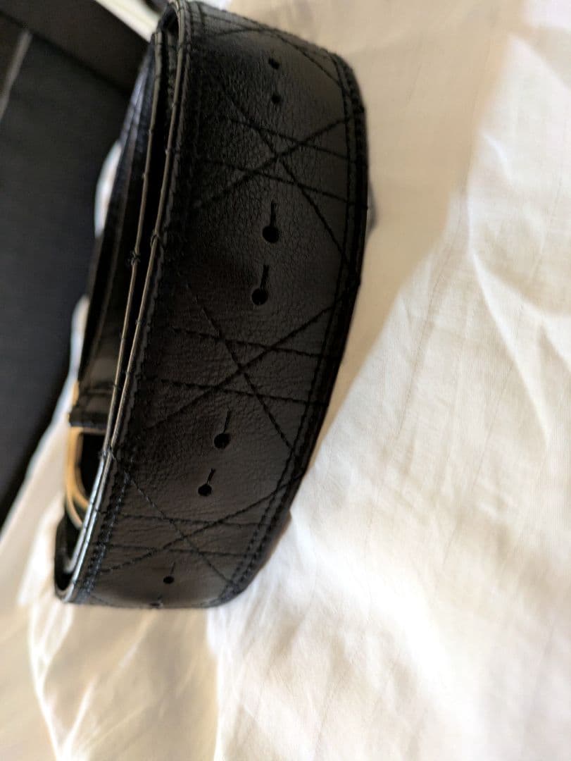 美品 ディオール カナージュ柄 ベルト