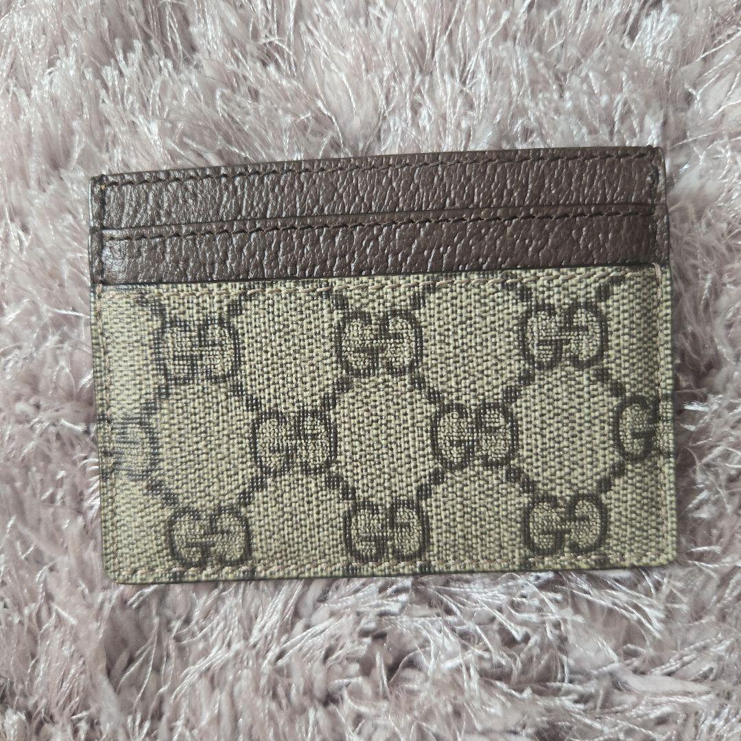 【美品】⠀GUCCI カードケース オフィディアGG ブラウン グッチ