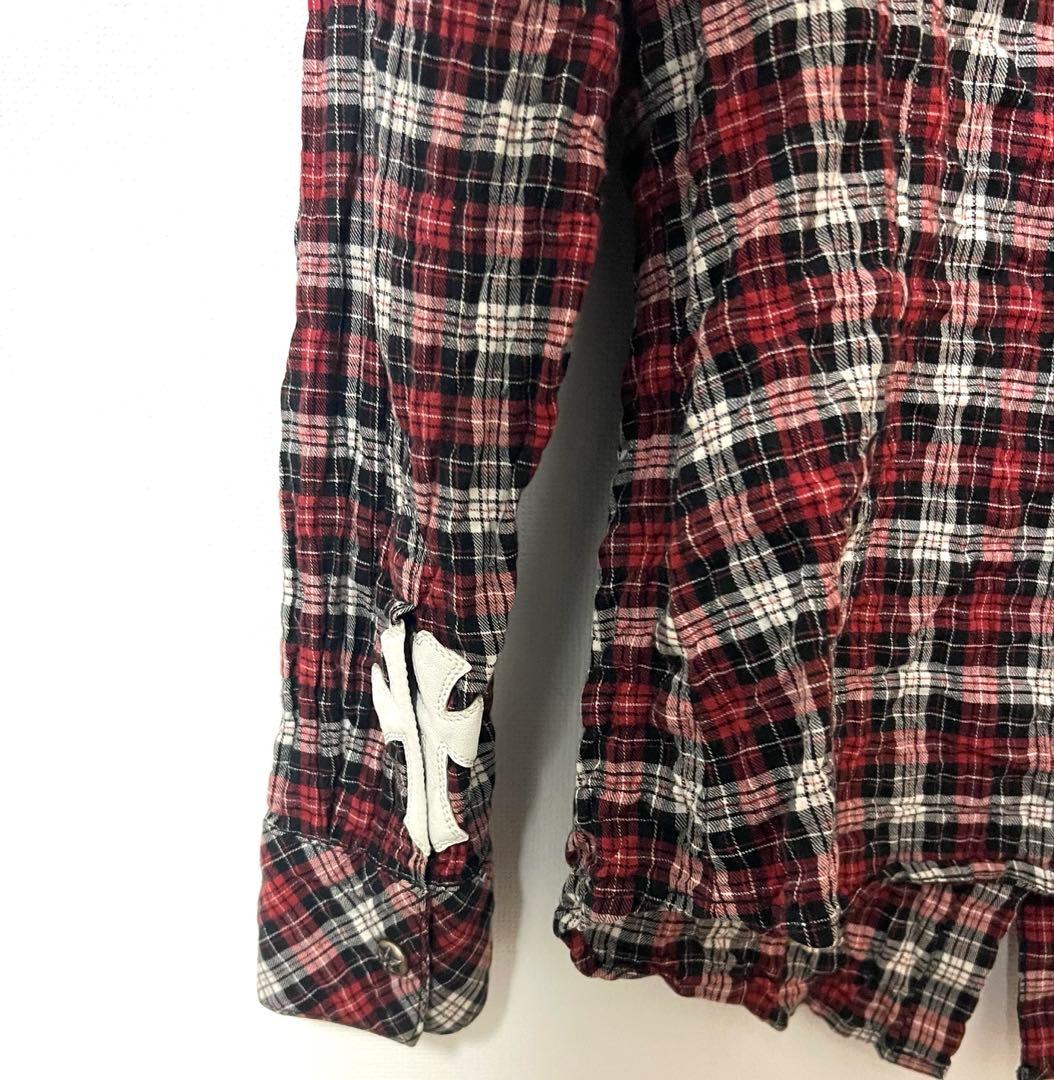 Chrome Hearts クロスパッチ チェック柄シャツ ウエスタン xs