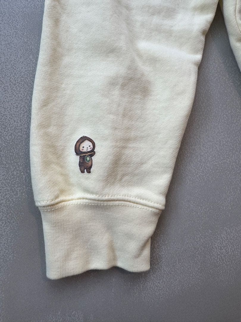 yukiemon ぺたぺたきせかえトレーナー　ベビーイエロー　Mサイズ