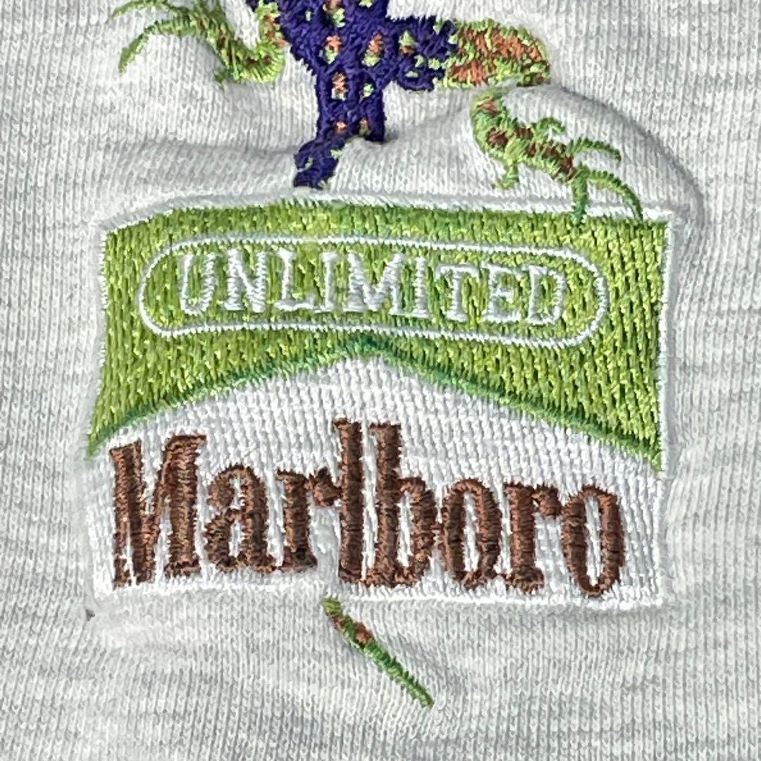 90s Marlboro UNLIMITED 雰囲気系リザード刺繍スウェット短丈