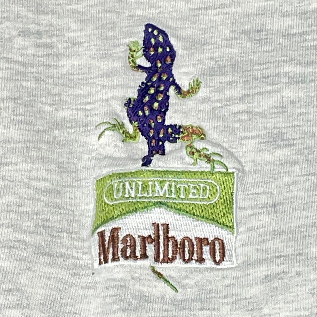 90s Marlboro UNLIMITED 雰囲気系リザード刺繍スウェット短丈