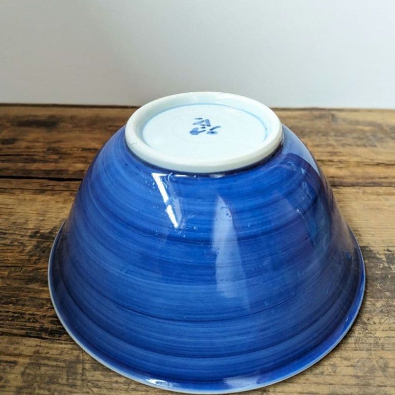 【柴田良三】白磁 染付 丼