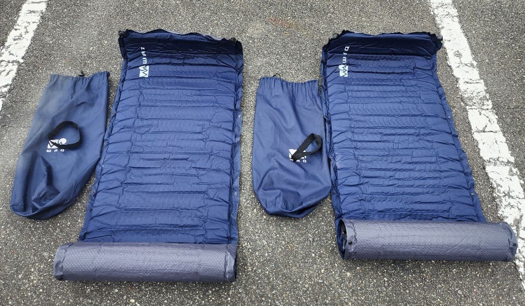 WAQ ワック インフレータブルマット　8cm 2個セット ネイビー