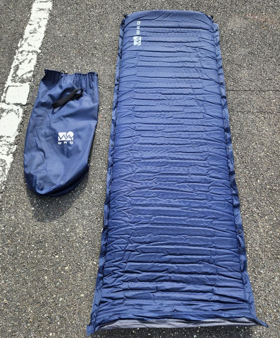 WAQ ワック インフレータブルマット　8cm 2個セット ネイビー