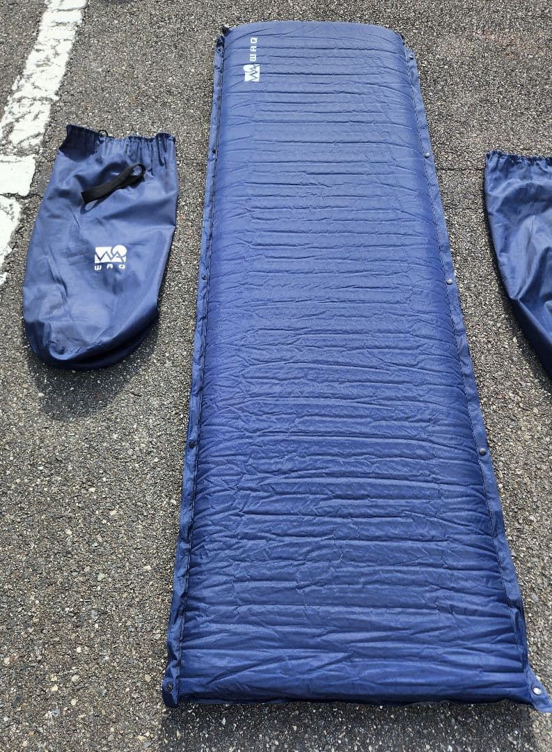 WAQ ワック インフレータブルマット　8cm 2個セット ネイビー