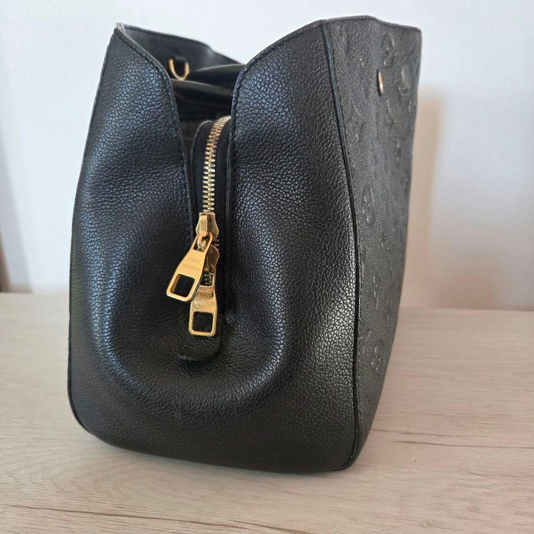 超特価！早い者勝ち！LouisVuittonルイヴィトン 黒 レザーハンドバッグ
