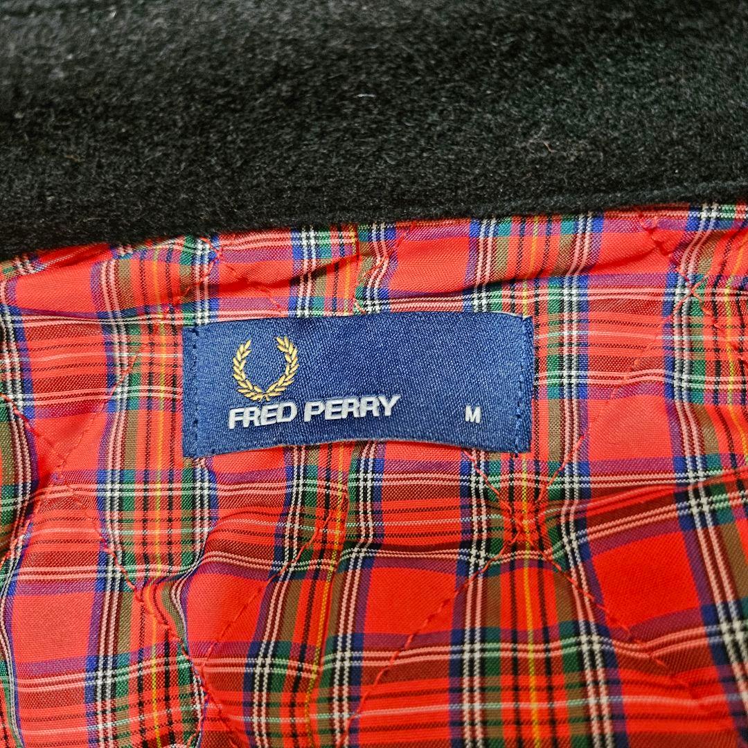 [美品]フレッドペリー FREDPERRY Pコート Mサイズ 内側チェック