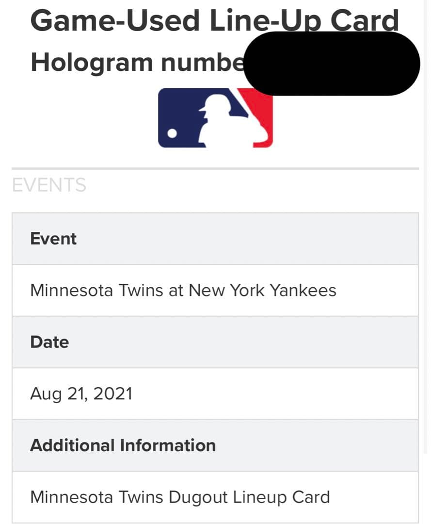 No.3【激レア】実使用　マエケン　前田健太　ラインナップカード　検) 大谷翔平