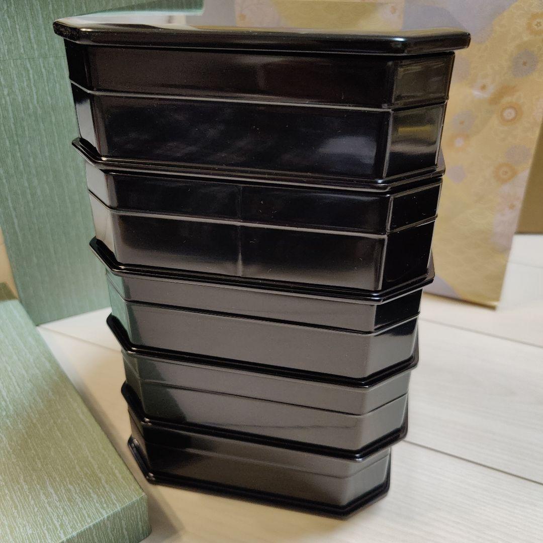 真塗 縁高五段 木製 古品セール中