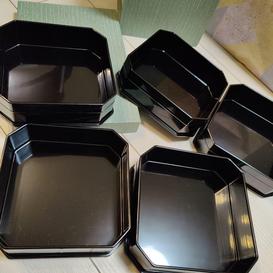 真塗 縁高五段 木製 古品セール中