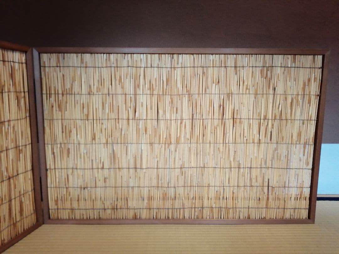 【茶道具】葦張風炉先屏風　風炉先218