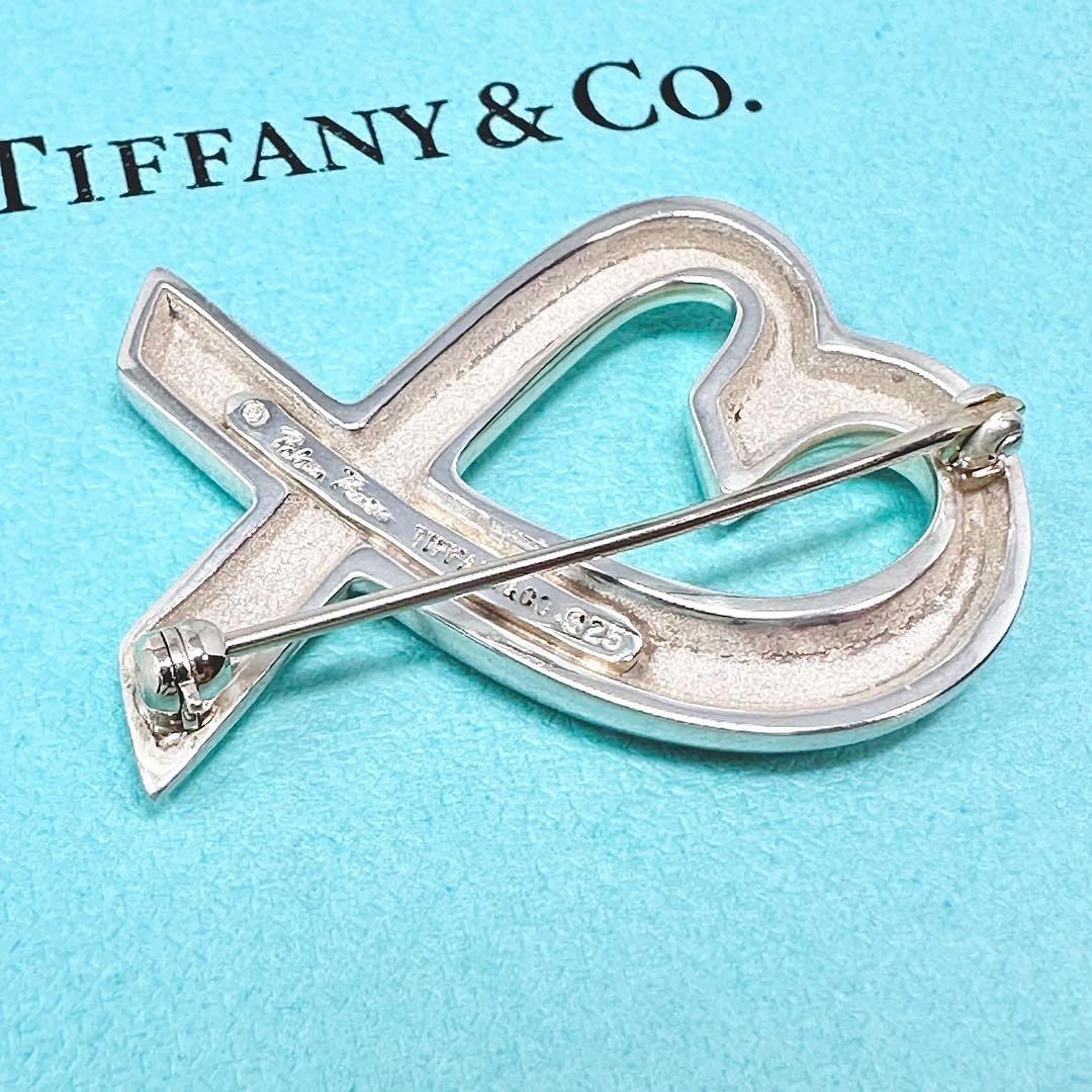 Tiffany ラビングハート　ハート　シルバー　ブローチ　Ag925