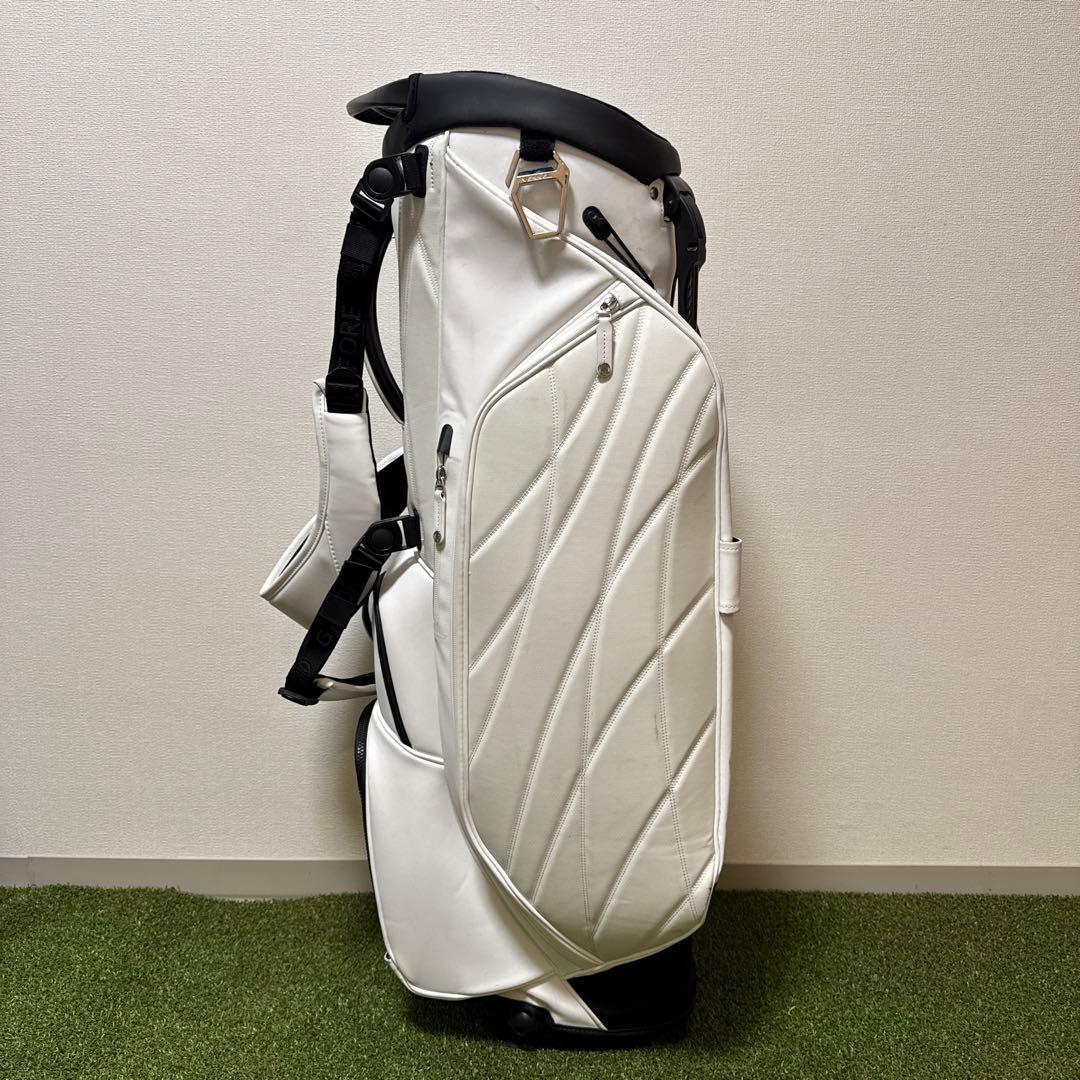 G/FORE × VESSEL キャディバッグ ホワイト 9型 スタンド破損