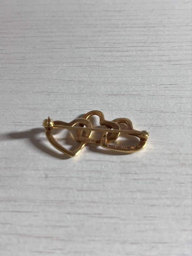 Tiffany& Co. トリプルハートブローチ ゴールド