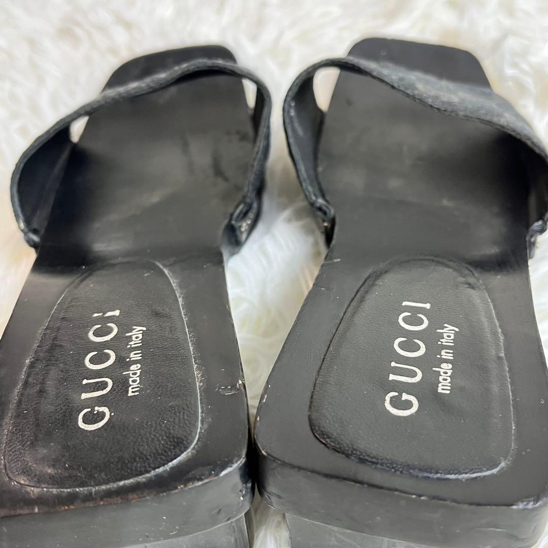 GUCCI グッチ GG柄 ミュール サンダル　24cm レディース