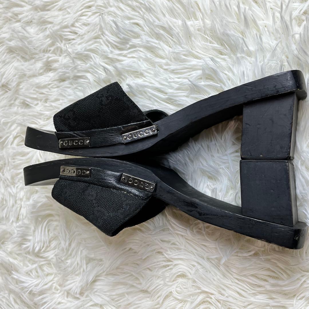 GUCCI グッチ GG柄 ミュール サンダル　24cm レディース