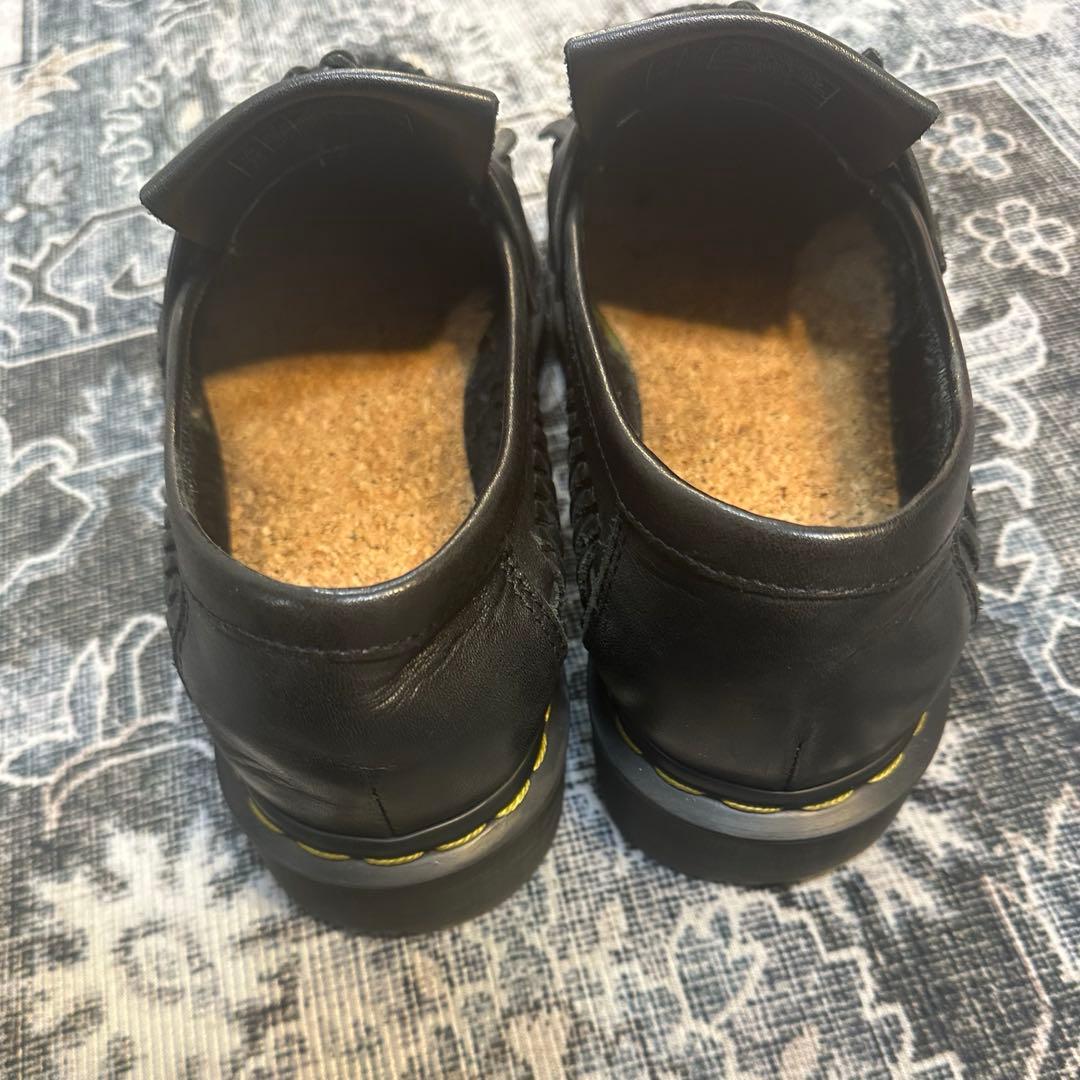 Dr. Martens ブラックフリンジローファー 27cm