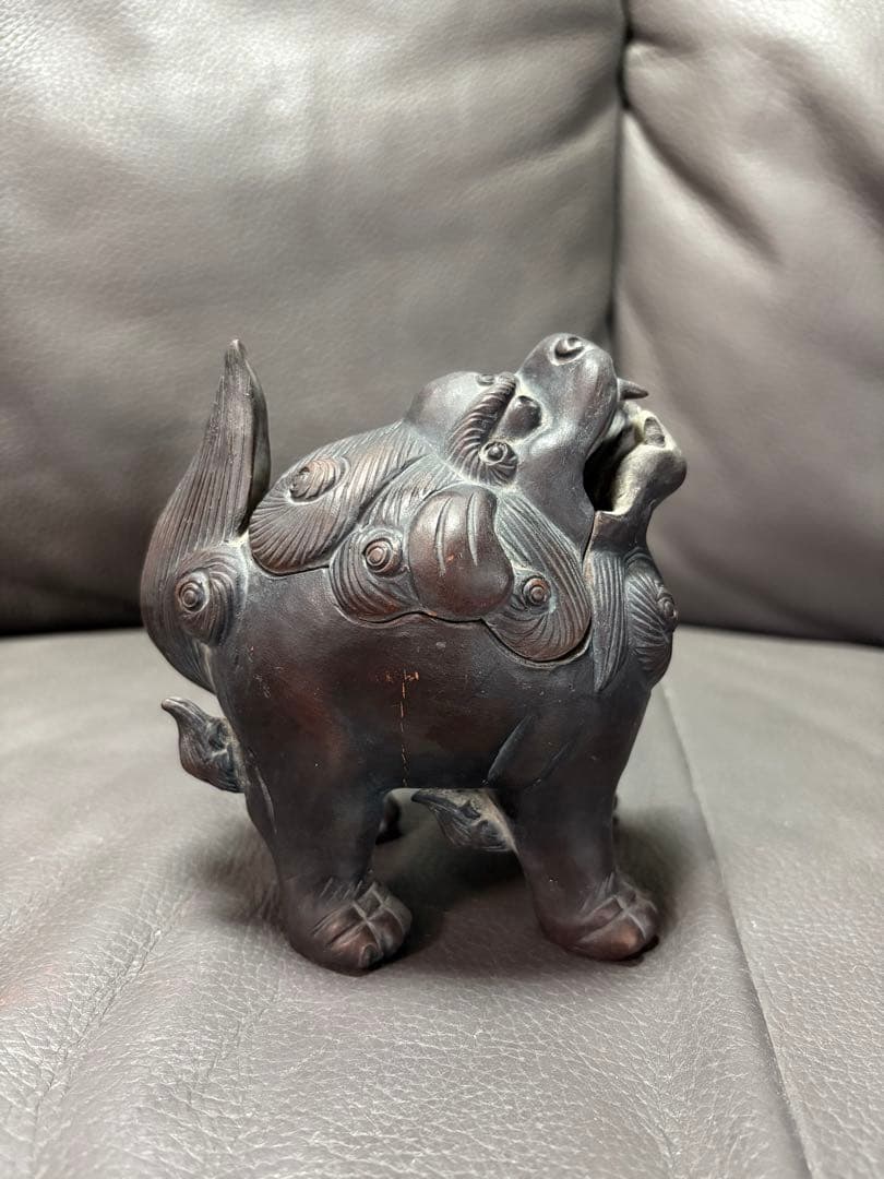 獅子　香炉　置物
