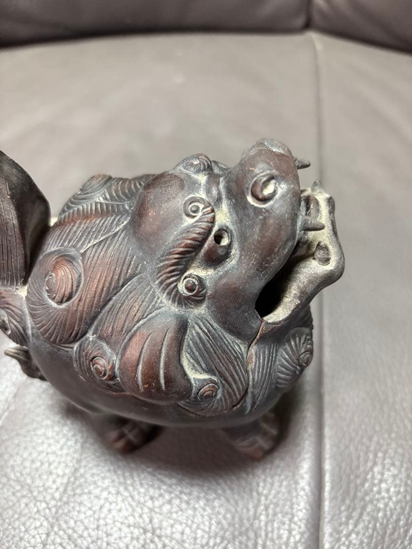 獅子　香炉　置物