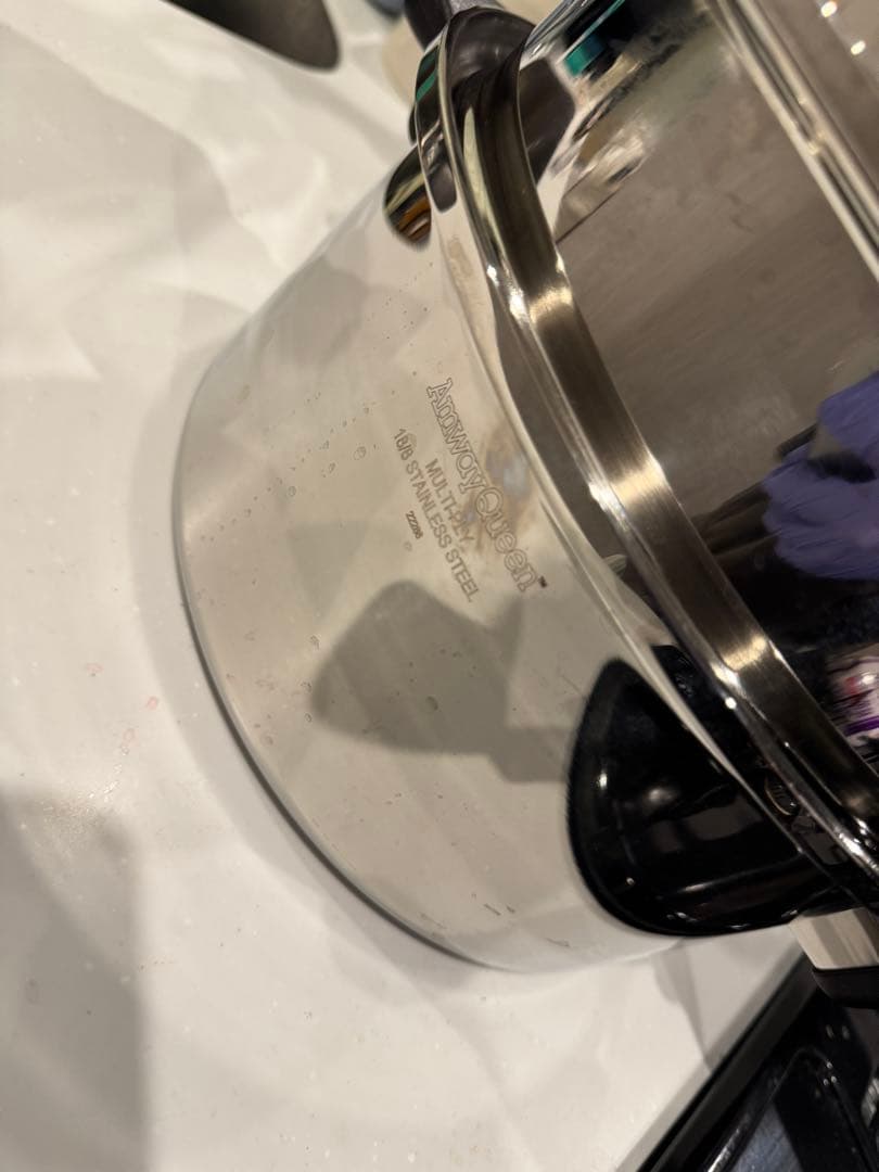 6L鍋！ひと鍋で一度に3種調理！ステンレス 二重鍋 蒸し器付き