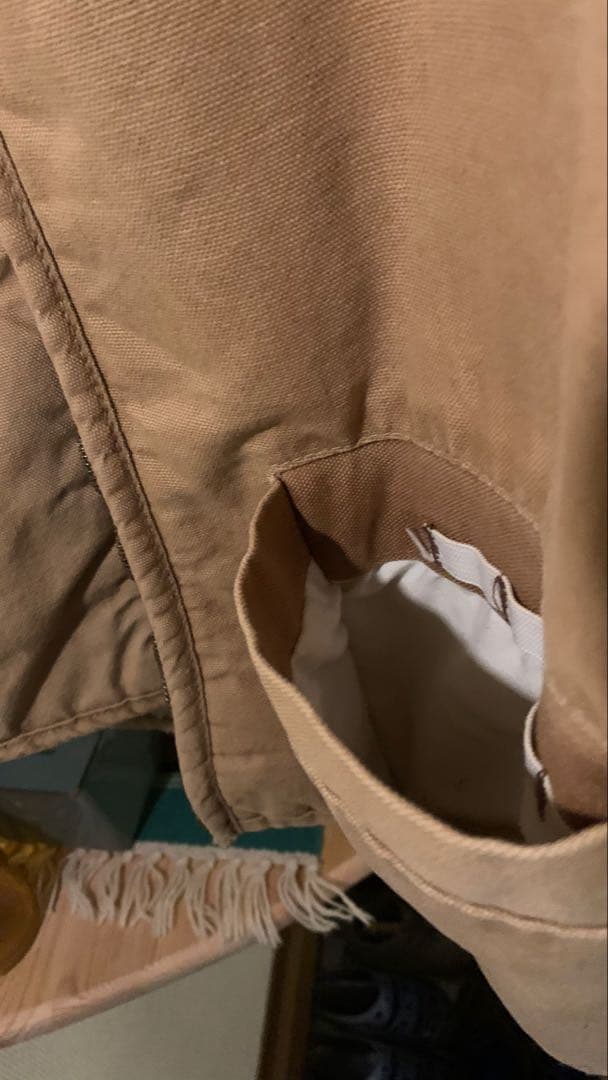 美品Carhartt vintageUSAベージュ ダッグベストゴールデンサイズ