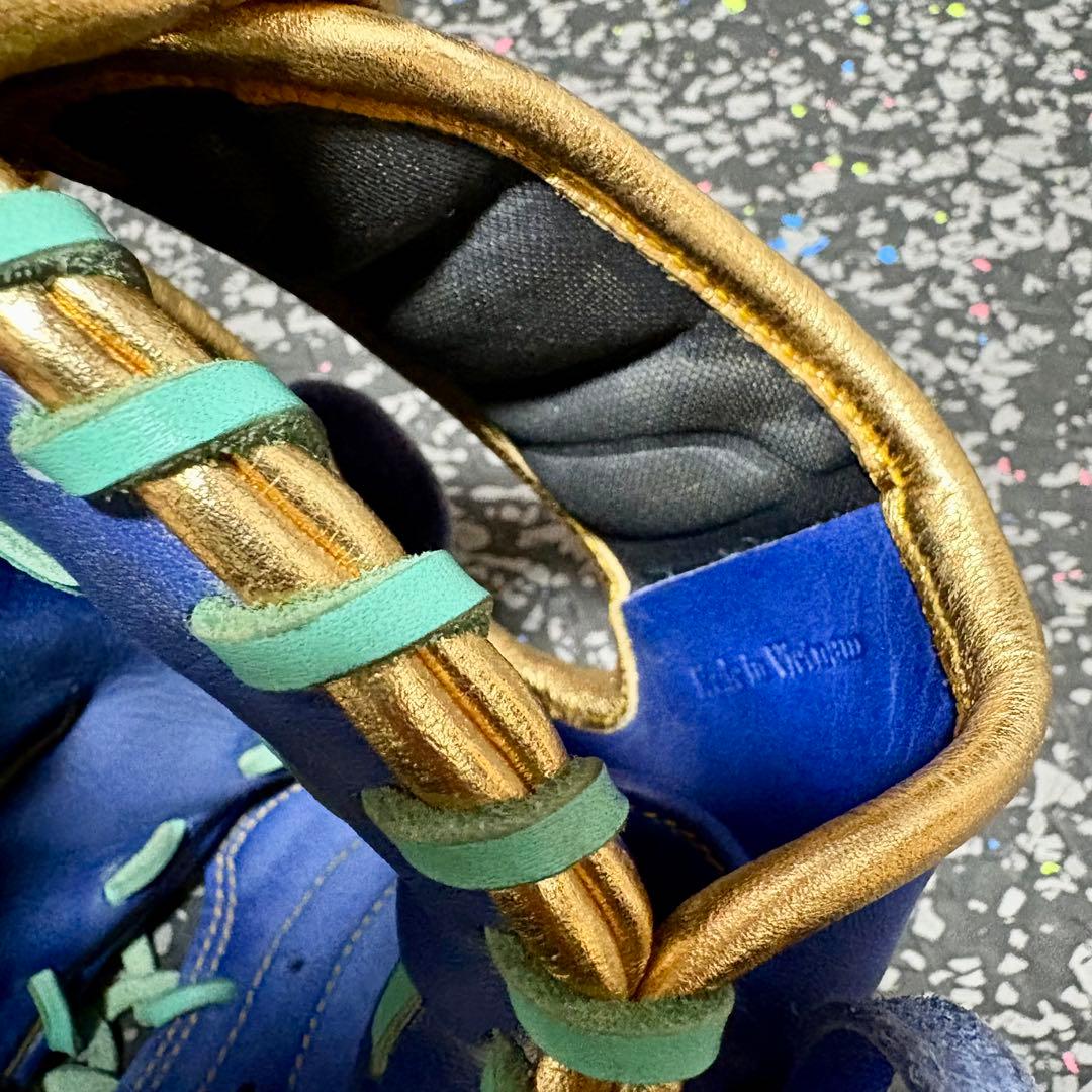 ローリングス ハイパーテック 軟式用 投手用 グローブ ブルー ゴールド 野球