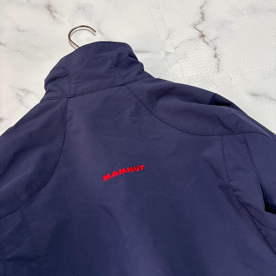 ✨美品✨マムート　ソフテック　ナイロンジャケット　紺M