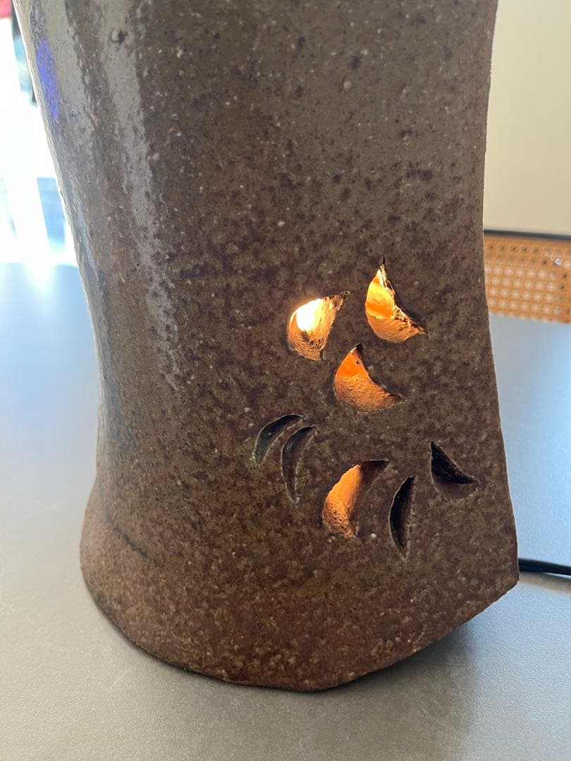 備前焼　間接照明　陶器照明