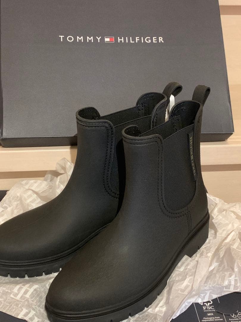 【MKH】　トミーヒルフィガー　エッセンシャルトミー　レインブーツ