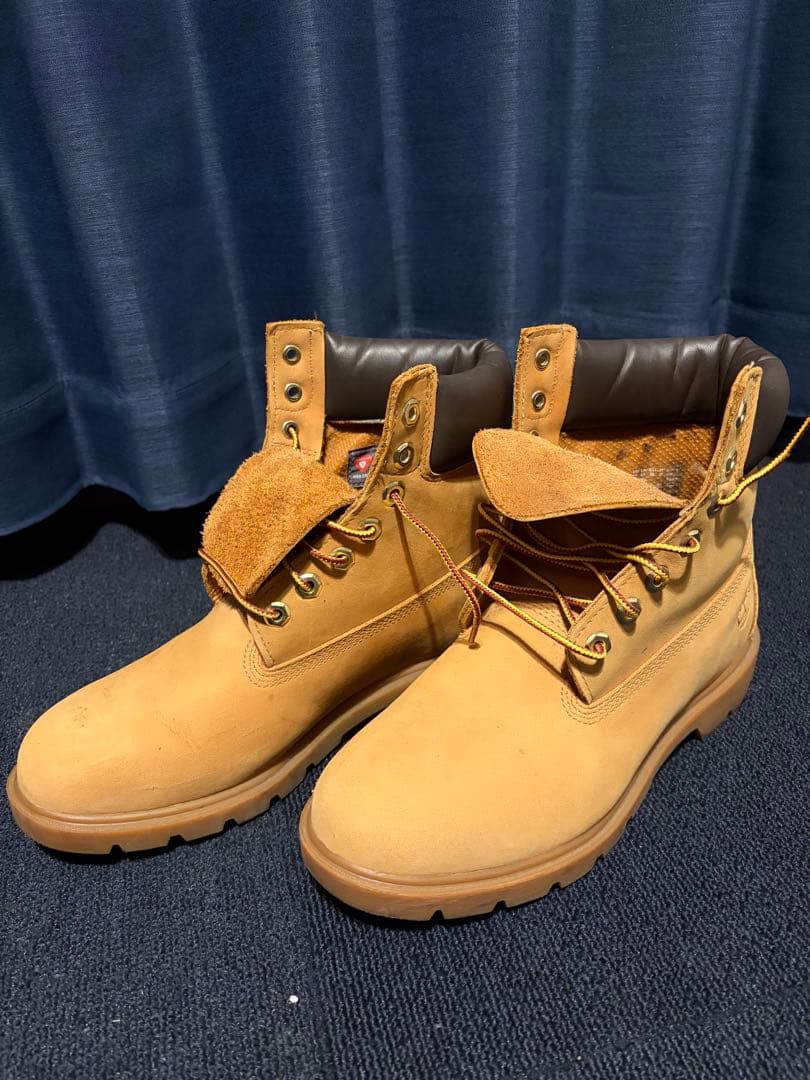 ティンバーランド ベージュ ワークブーツ