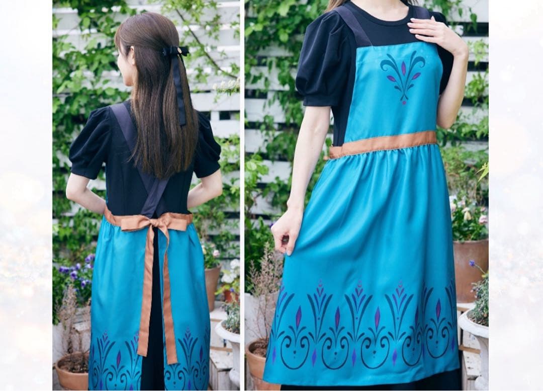 しまむら　ちはる　ディズニー　エプロン　アナ　エルサ　ベル　新品未使用　3点