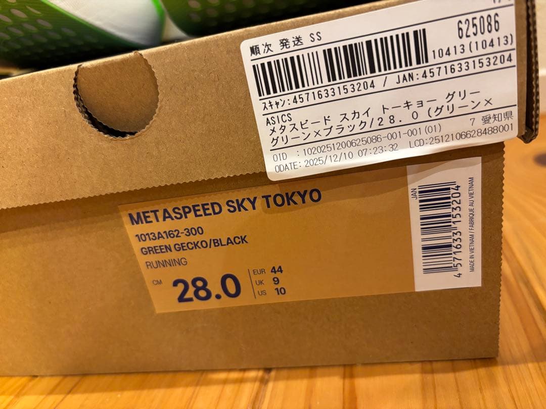 ASICS SPEED SKY TOKYO 28.0メタスピードスカイ