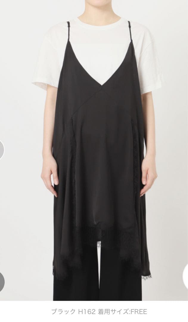 AP STUDIO レースドッキングキャミワンピース