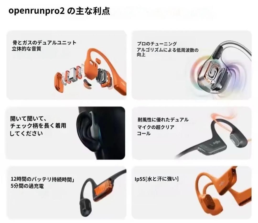 OpenRun Pro2 キプチョゲモデル 新品未開封 ㉘箱に凹みあり オマケ付