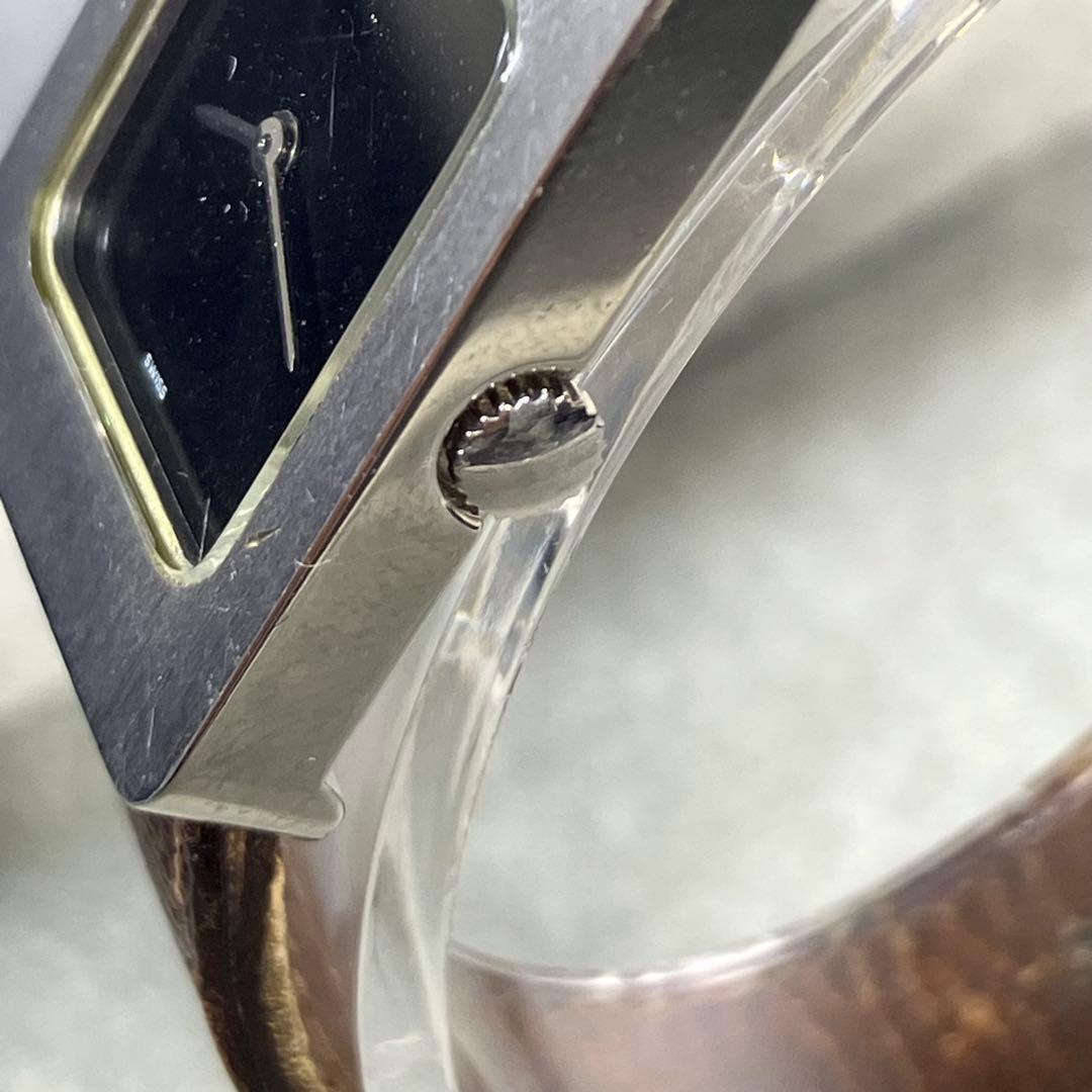 HERMES カレーシュ　ビンテージ　クォーツ時計