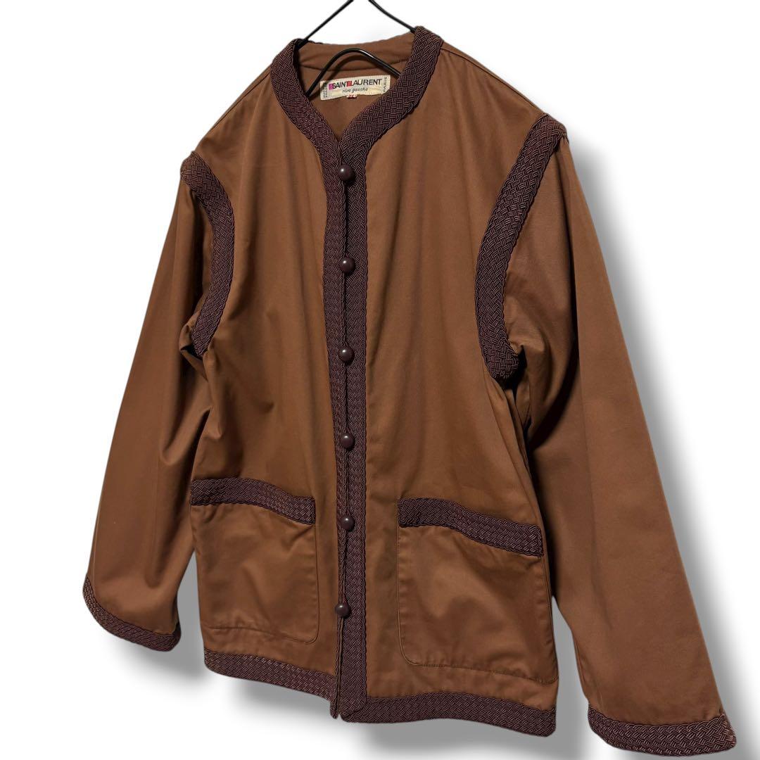 1977/イブサンローランリブゴーシュ/ノーカラー/イブニングジャケット