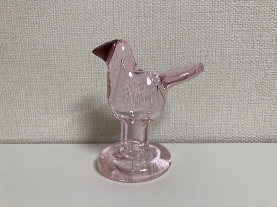 ペールピンク×ダークライラック　ミニシエッポ　スコープ　脚付きバード